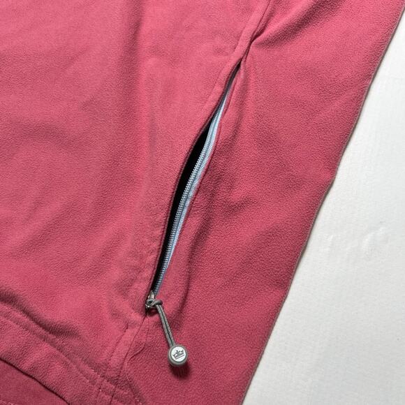 Peter MIllar Surge Soft Shield 1/2 Zip Pullover SIZE M Salmon Pink MRC Fleece - Picture 11 of 11